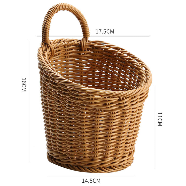Handcrafted Wicker Storage Basket Bowlift