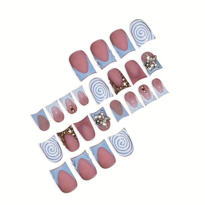 Decorative Press-On Nail Art Set Bowlift
