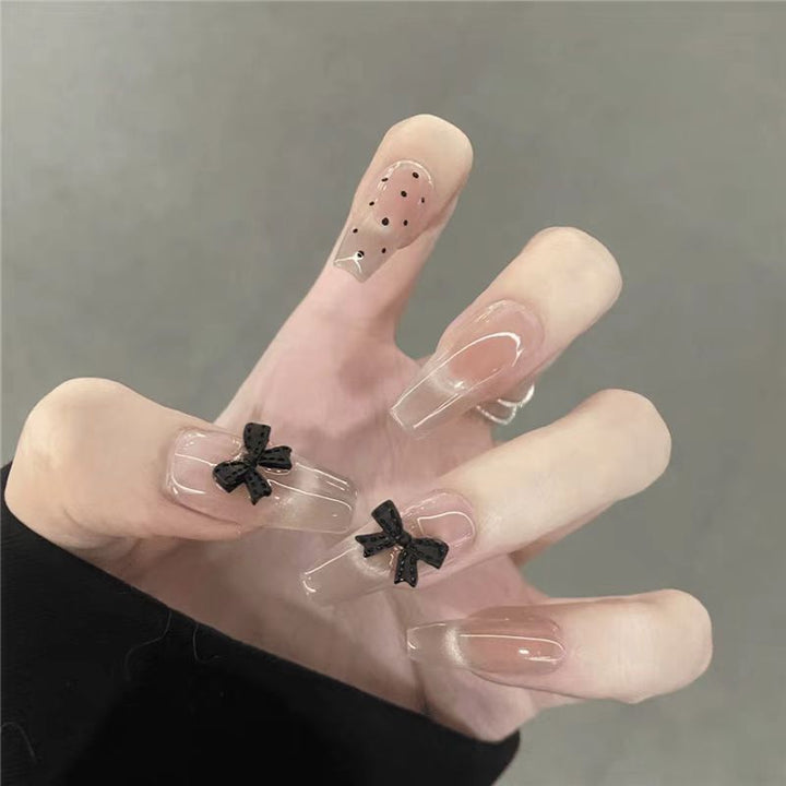 Artificial nails with glamorous design Bowlift