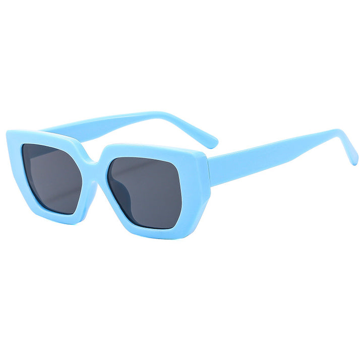 Women modern geometric sunglasses with striking frame Bowlift