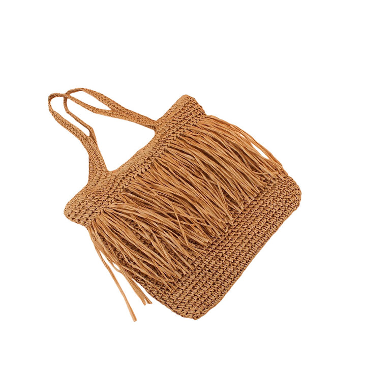 Fransige Tote Bag Made from Handmade Straw Bowlift