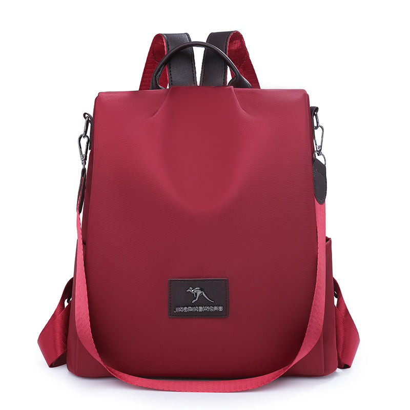 Multi-Functional Leather Backpack