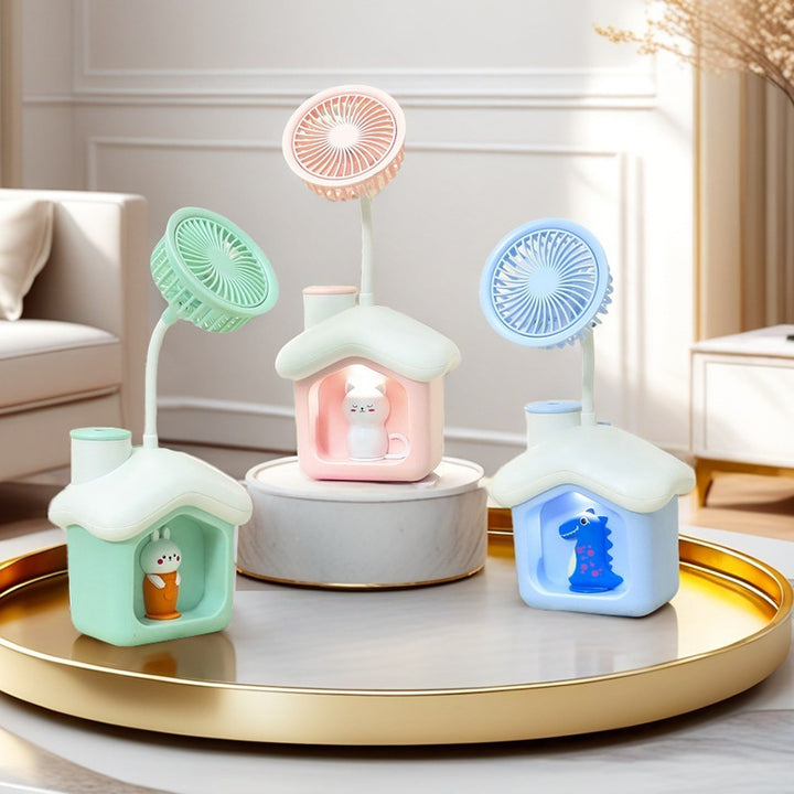 Portable USB desk fan with cute bear design Bowlift