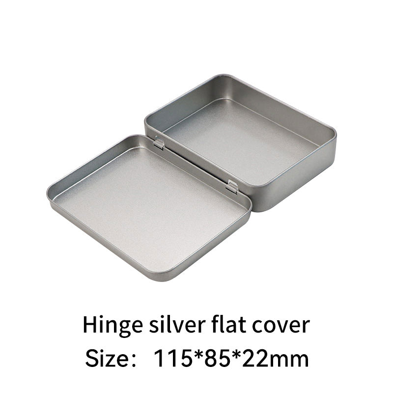 Rectangular metal storage tin with clear display window lid Bowlift