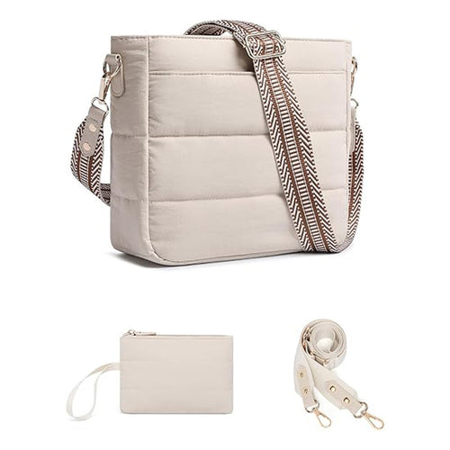 Fashionable shoulder bag with removable card case Bowlift