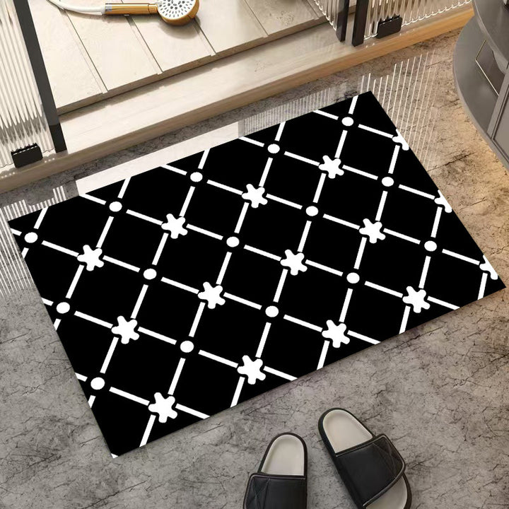 Stylish Star-Patterned Indoor Mat