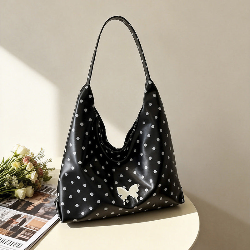 WoChic Polka Dot Hobo Bag Bowlift