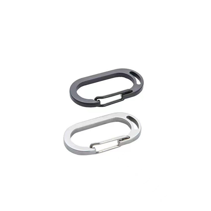 Slim oval spring-gate carabiner keyring Bowlift