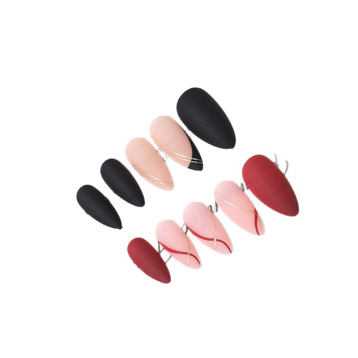 Elegant French Tip Press-On Nail Set Bowlift