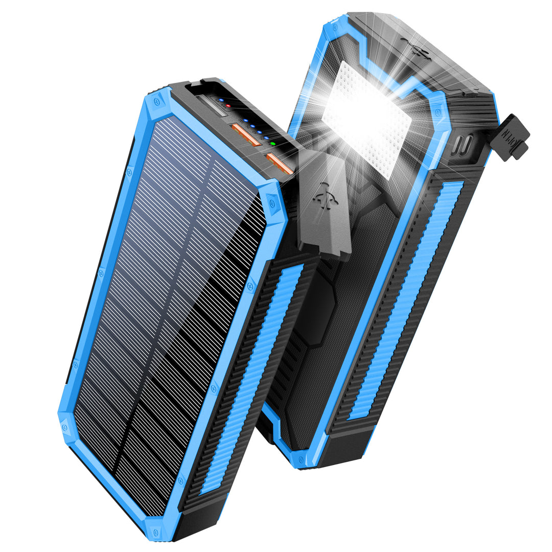 Solar Powerbank with Integrated Flashlight and Fast Charging Function Bowlift