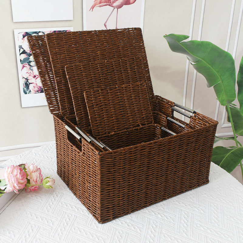 Premium Rattan Storage Box Bowlift