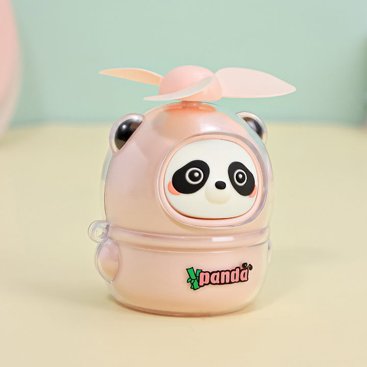 Ladies handy mini fan in cute panda design Bowlift