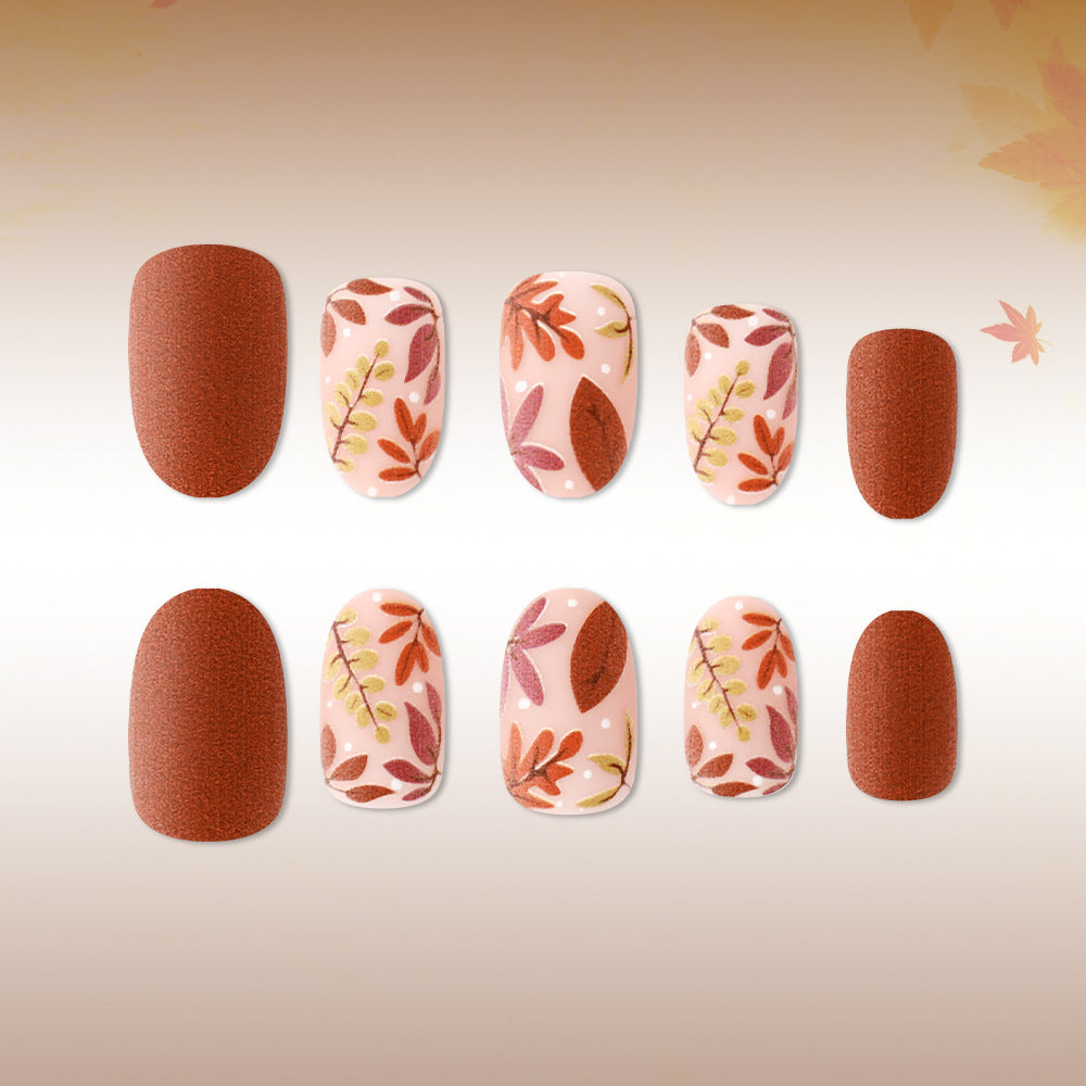 Artistic Autumn-Inspired Nail Art Bowlift