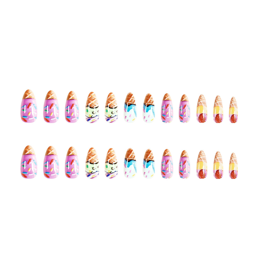 Artful ice cream nail art Bowlift