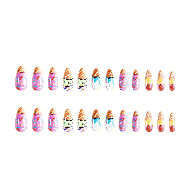 Artful ice cream nail art Bowlift