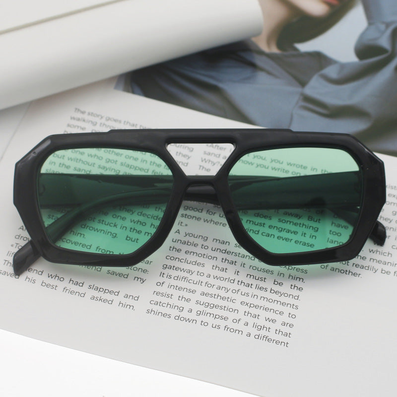 Women's fashionable hexagonal glasses Bowlift