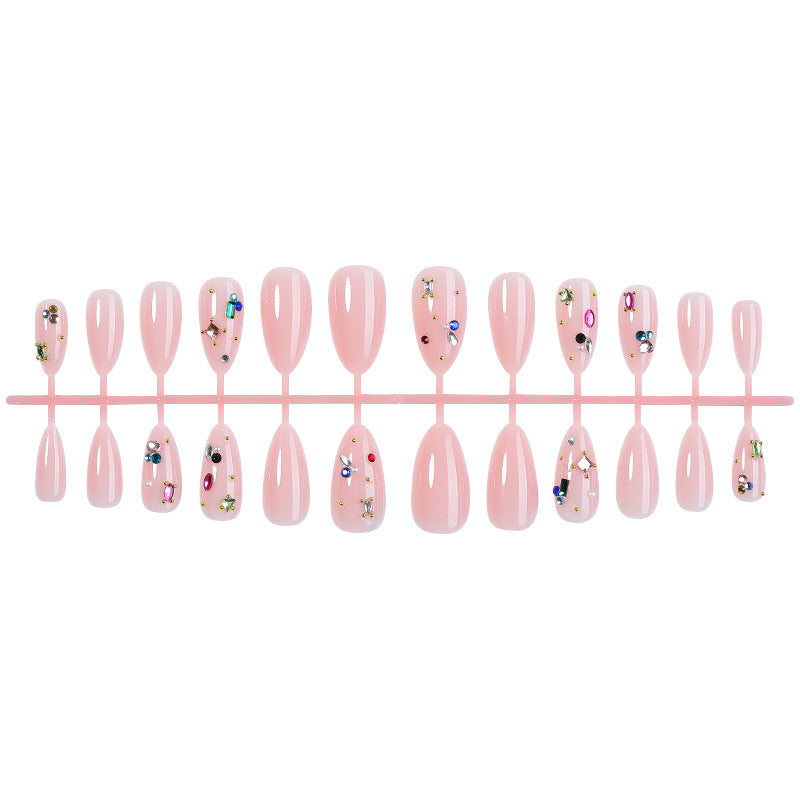 Decorative Gemstone Press-On Nail Art Set Bowlift