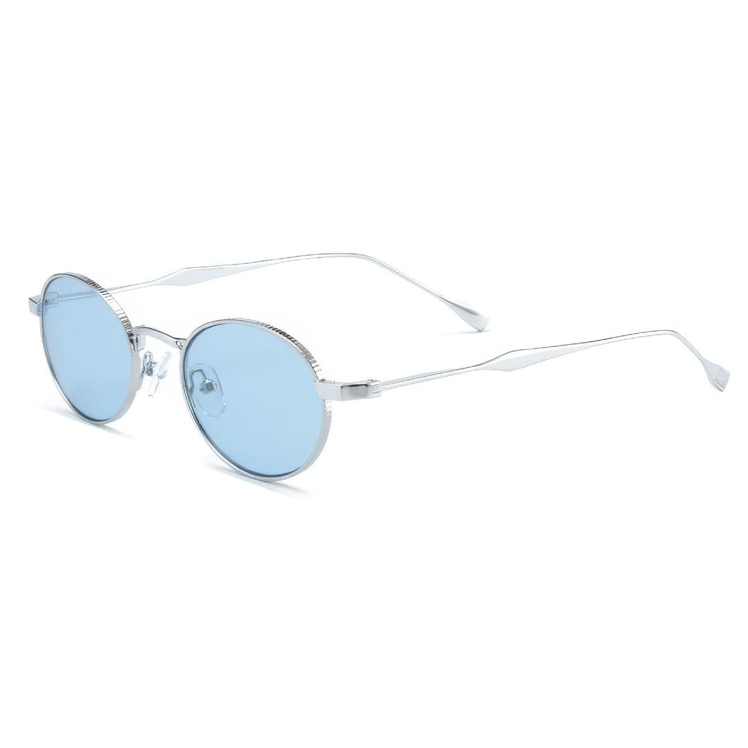 Women's fashionable sunglasses with high-quality metal frame and round lenses Bowlift
