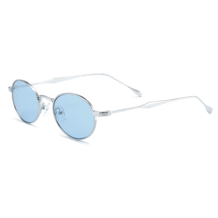 Women's fashionable sunglasses with high-quality metal frame and round lenses Bowlift