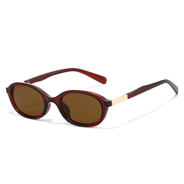 Elegant Vintage Oval Frame Sunglasses Bowlift