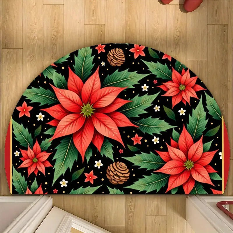 Holiday-Themed Decorative Floor Mat Bowlift