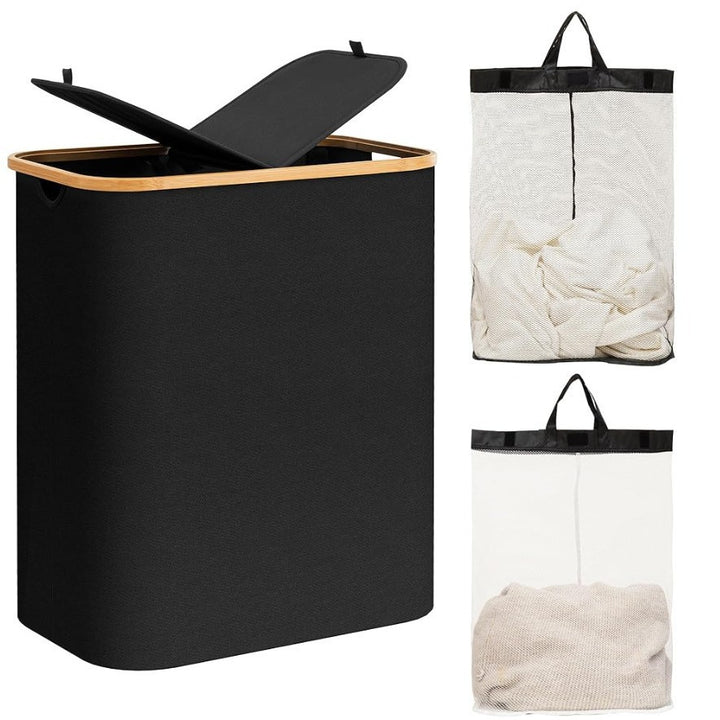 Practical laundry basket with lid Bowlift