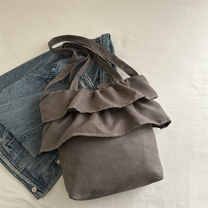 Chic Ruffled Tote Bag Bowlift