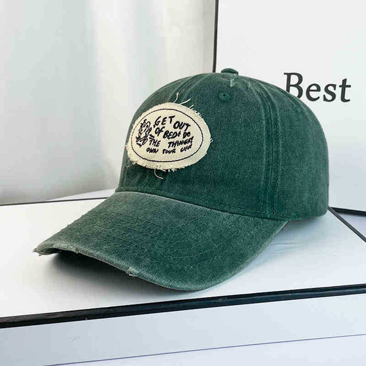 Women's Casual Distressed Cotton Baseball Cap Bowlift