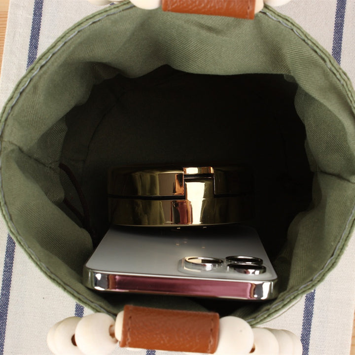 Handbag Made of Woven Natural Material Bowlift