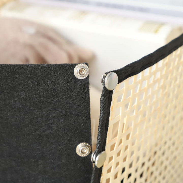 Multifunctional storage bowl made of bamboo and textile Bowlift