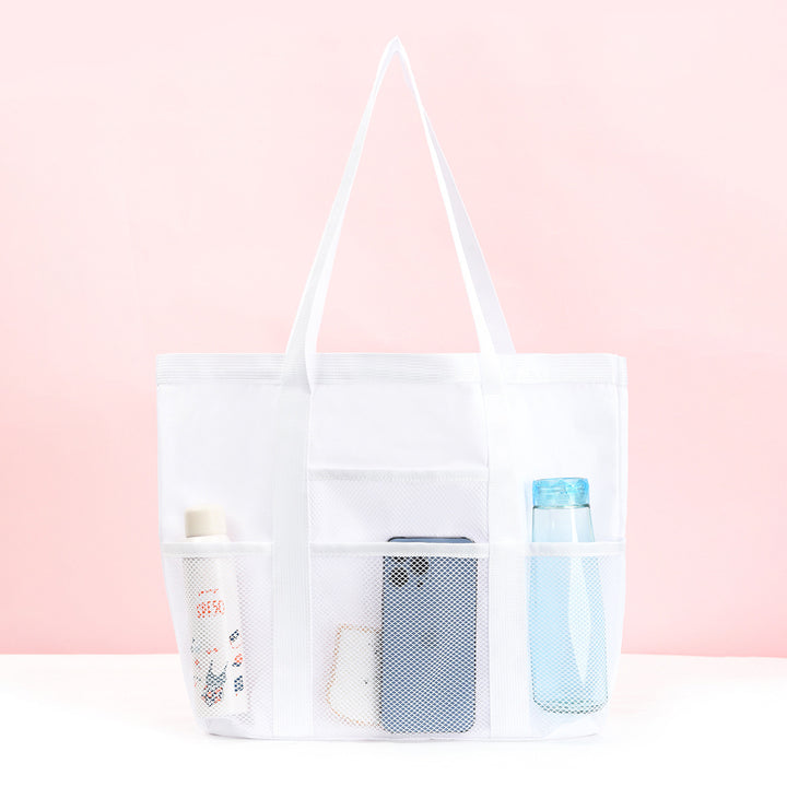 Padded shopping bag with side mesh pockets Bowlift