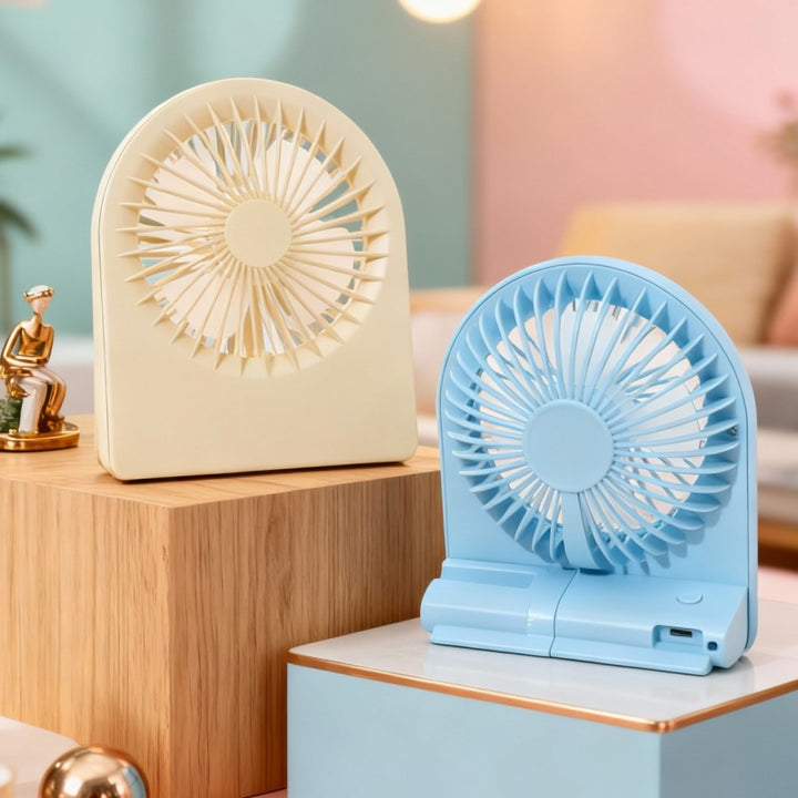 Ladies Compact Table Fan with USB Connection and Quiet Operating Modes Bowlift