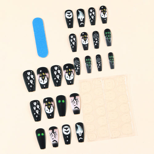 Spooky Gothic-Themed Nail Art Extensions Bowlift