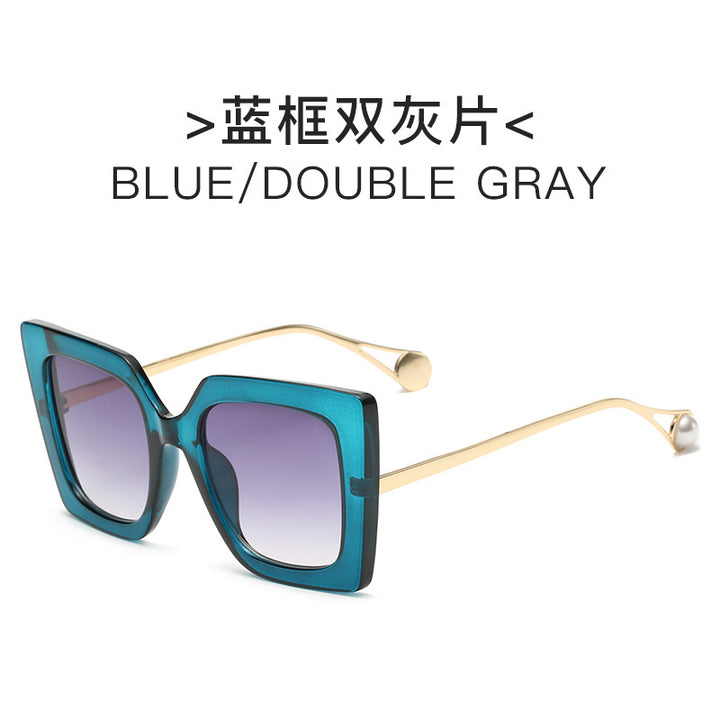 Ladies elegant sunglasses with geometric frame Bowlift