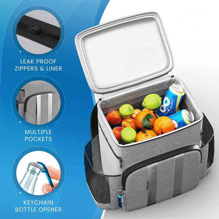 Insulated Multi-Functional Cooler Backpack Bowlift