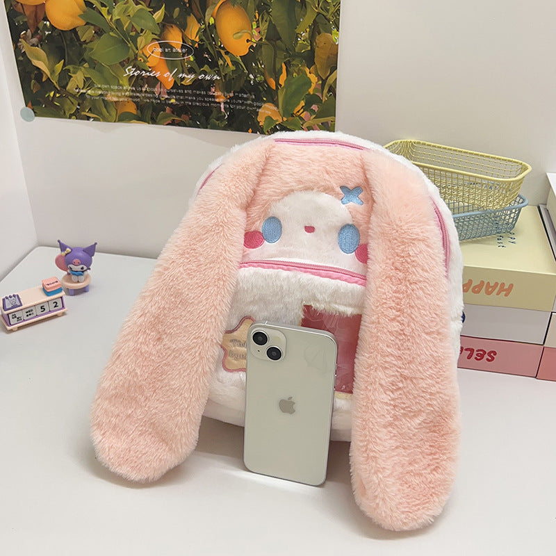 Plush Backpack in Cute Bunny Design Bowlift