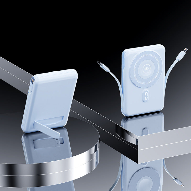 Portable Power Bank with Integrated Stand and Fast Charging Function Bowlift