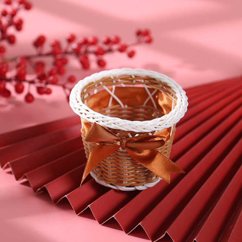 Decorative Woven Planter Basket Bowlift