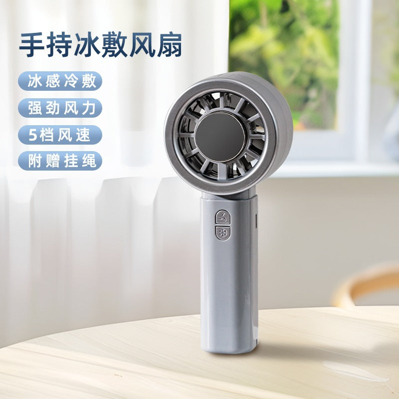 Women Portable Mini Cooling Fan with USB Connection and 5 Speeds Bowlift