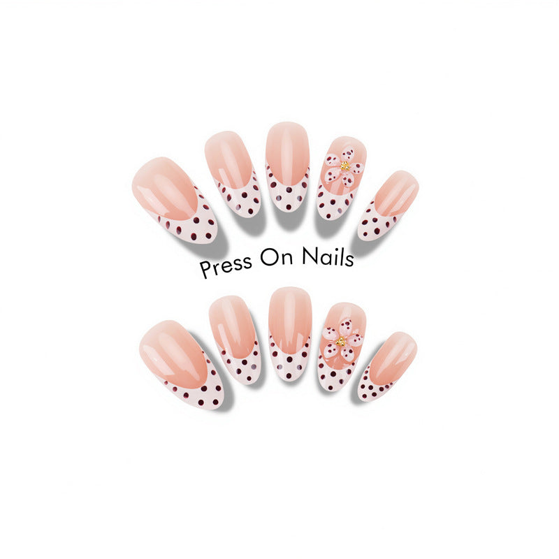 Themed Floral Press-On Nail Set Bowlift
