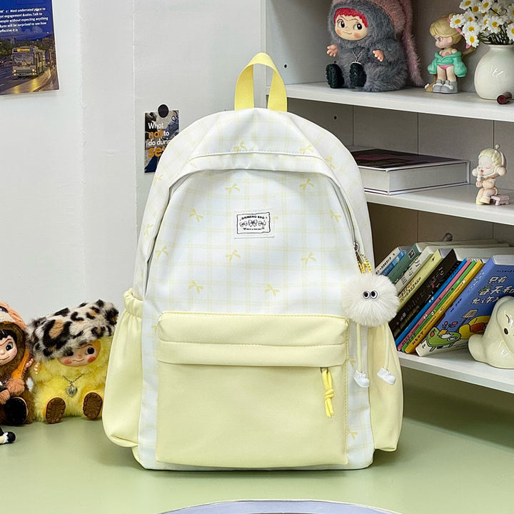 Stylish Checked Backpack