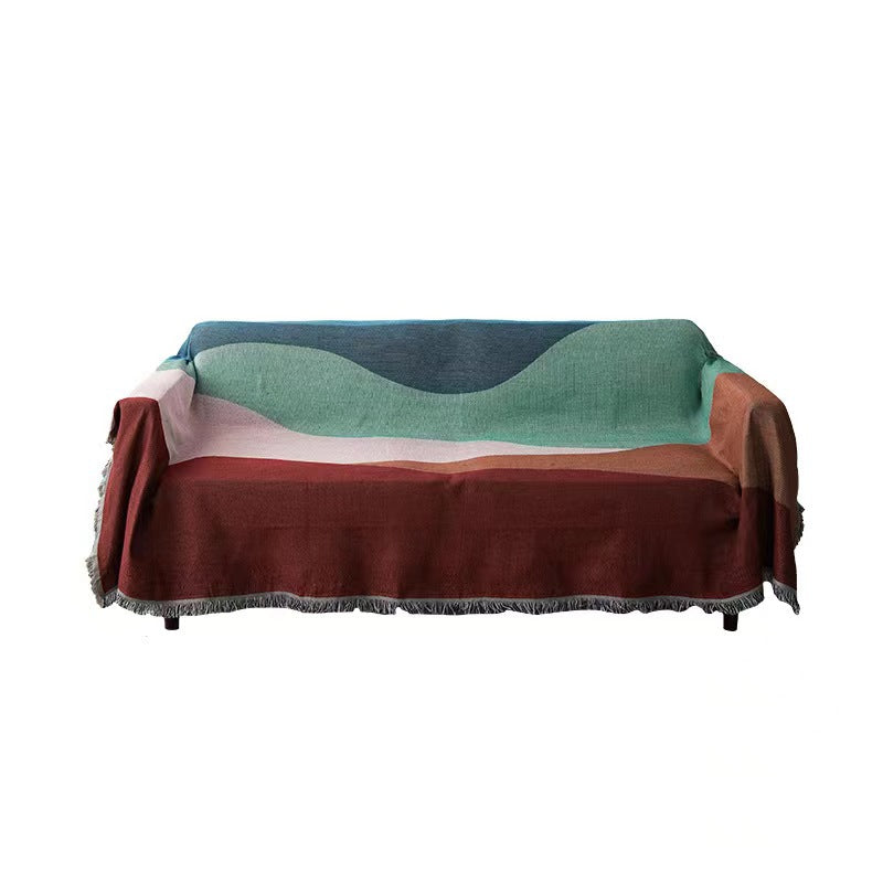 Premium Textured Fringed Throw Blanket