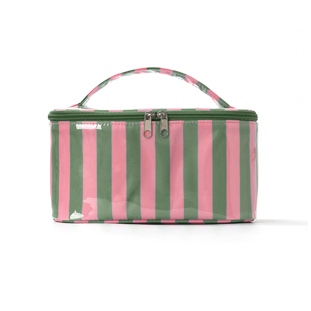 Cosmetic organizer with carry handle and water-repellent coating Bowlift