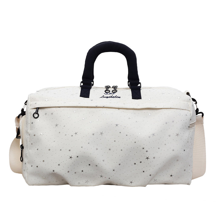 Stylish Star-Patterned Weekend Duffle Bag
