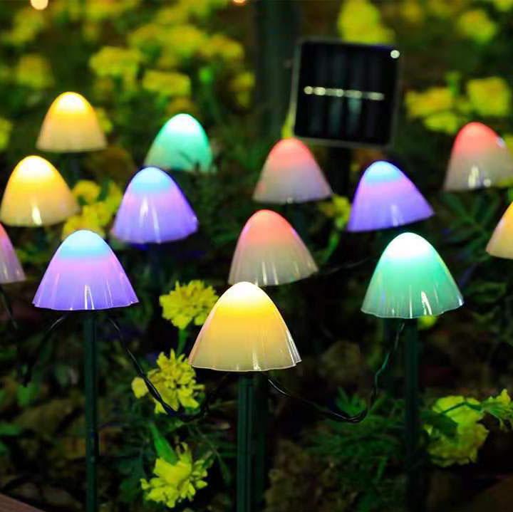 BowLift | Outdoor Solar LED Mushroom Lights Patio String Lights