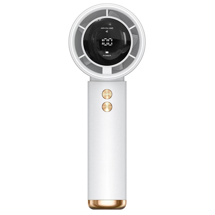 Ladies handheld fan with digital speed control and LED display Bowlift