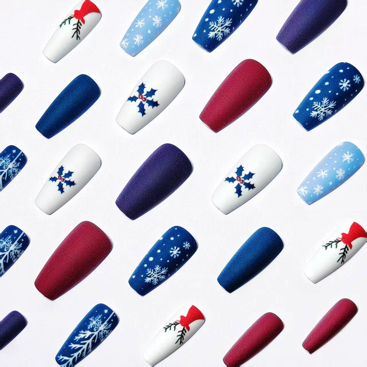 Creative Christmas Themed Fake Nails Bowlift