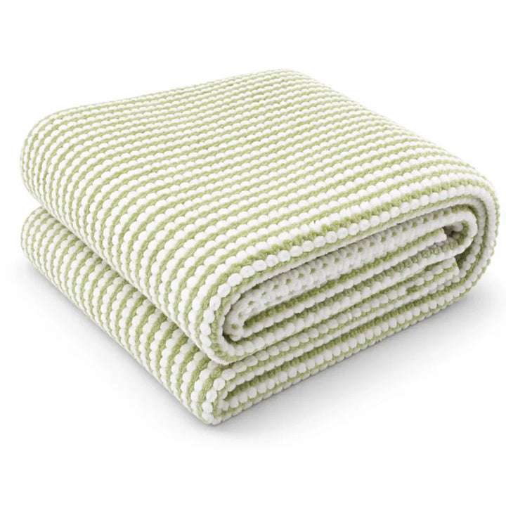 Women Cozy Textured Blanket with Alternating Pattern Bowlift