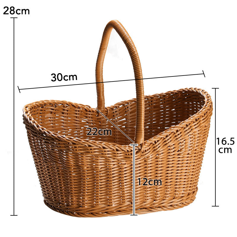 Handwoven Market Basket Bowlift