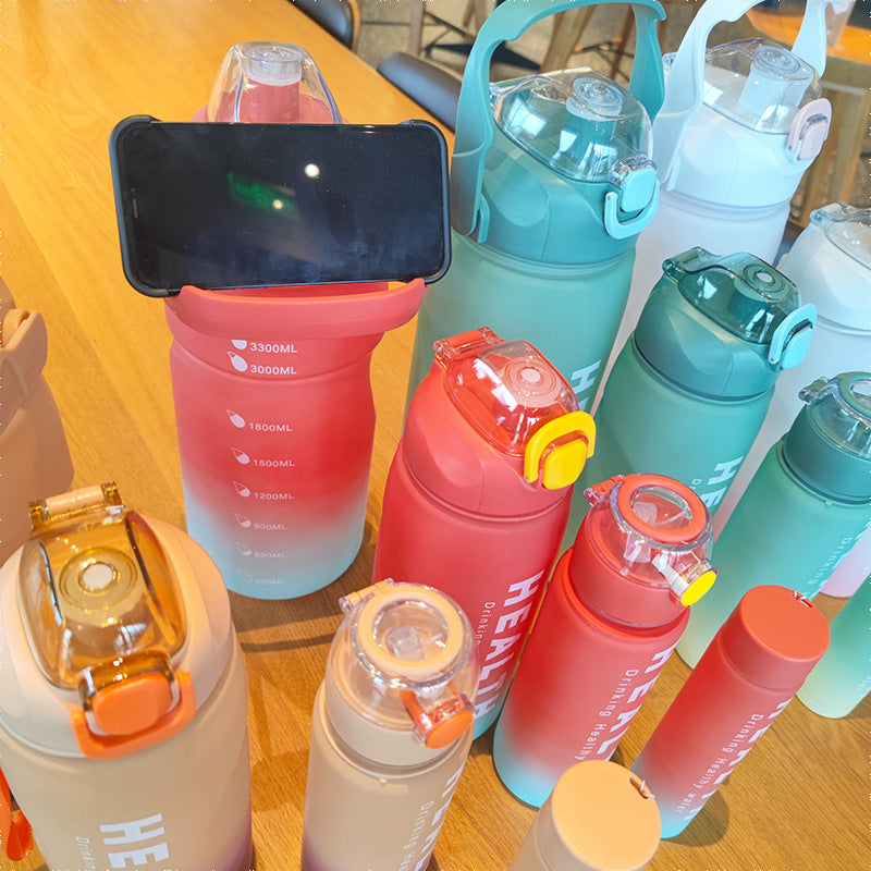 Women's versatile drinking bottle with practical flip lid Bowlift